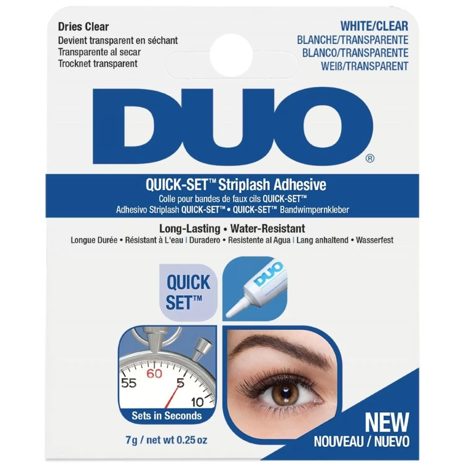 Ardell Duo Quickset Striplash Lijm Wit/Helder