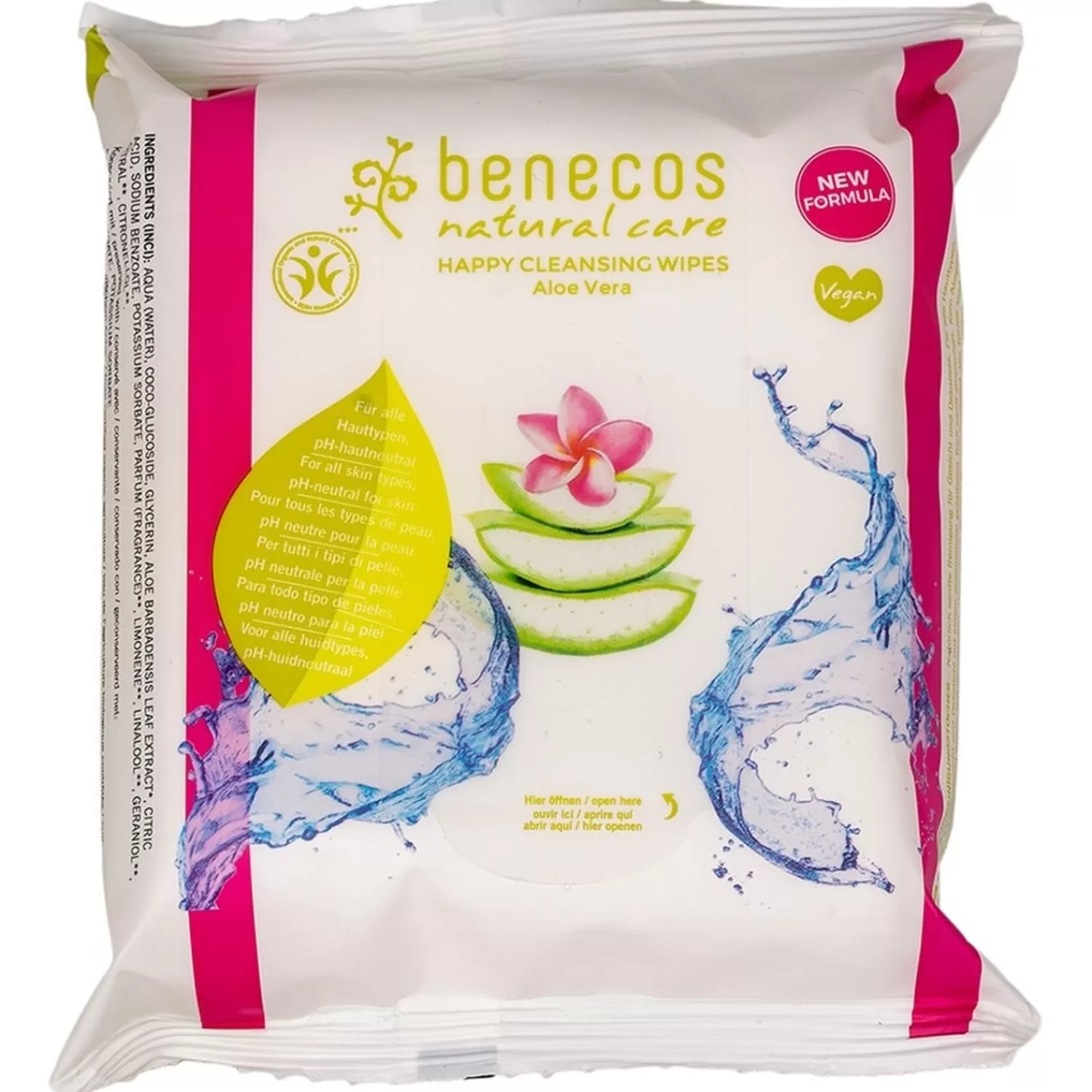 benecos Natural Happy Cleansing Wipes