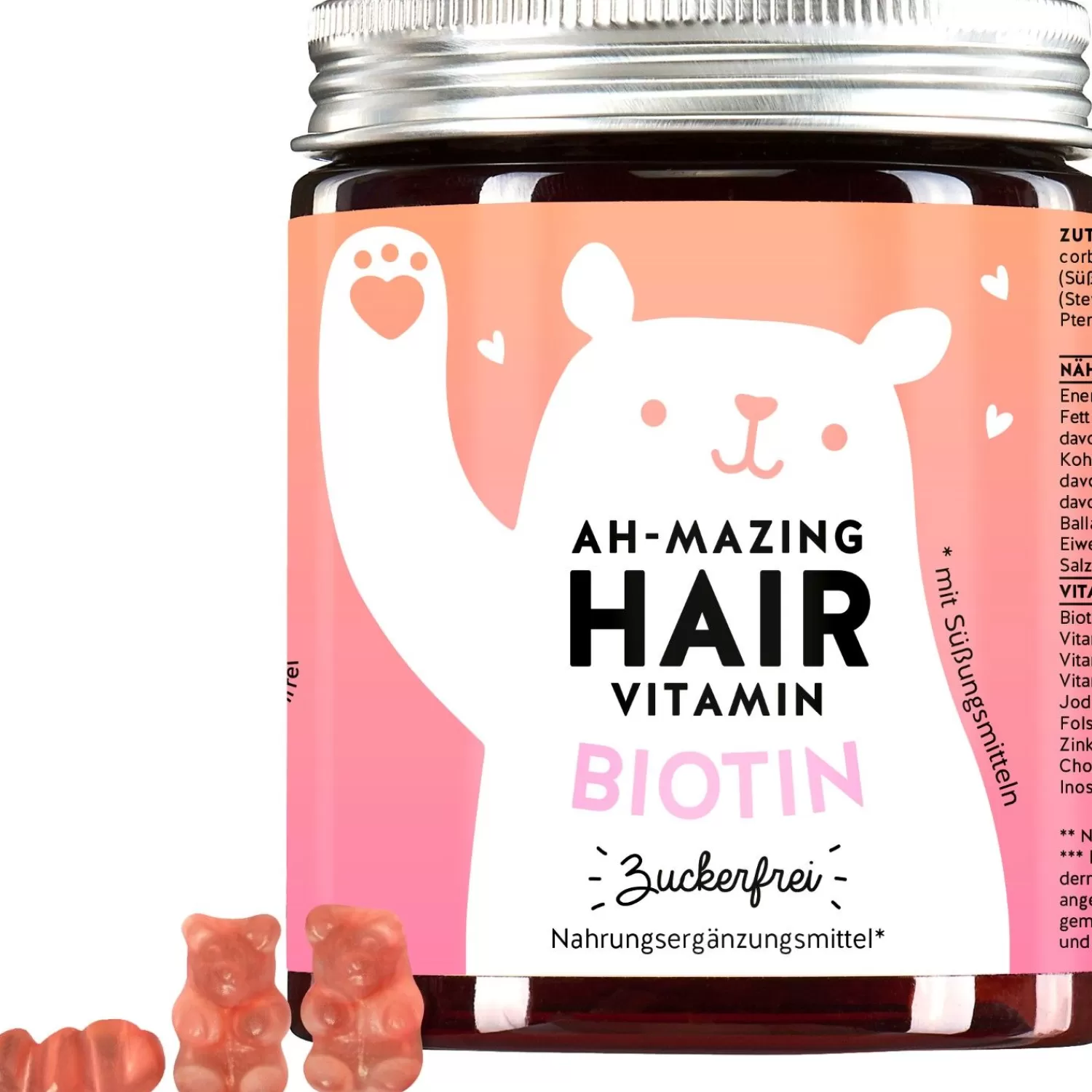 Bears With Benefits Beren Met Voordelen Ah-Mazing Hair Vitamins Biotine Suikervrij