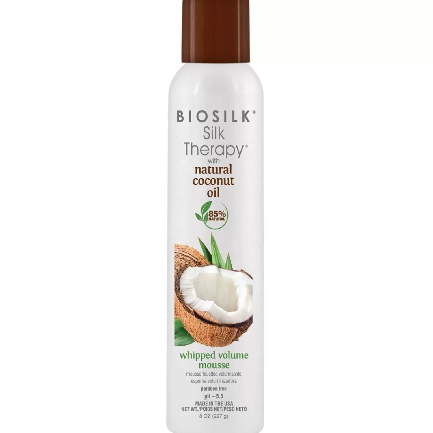 Biosilk Silk Therapy Zijdetherapie Met Natuurlijke Kokosolie, Opgeklopte Volumemousse