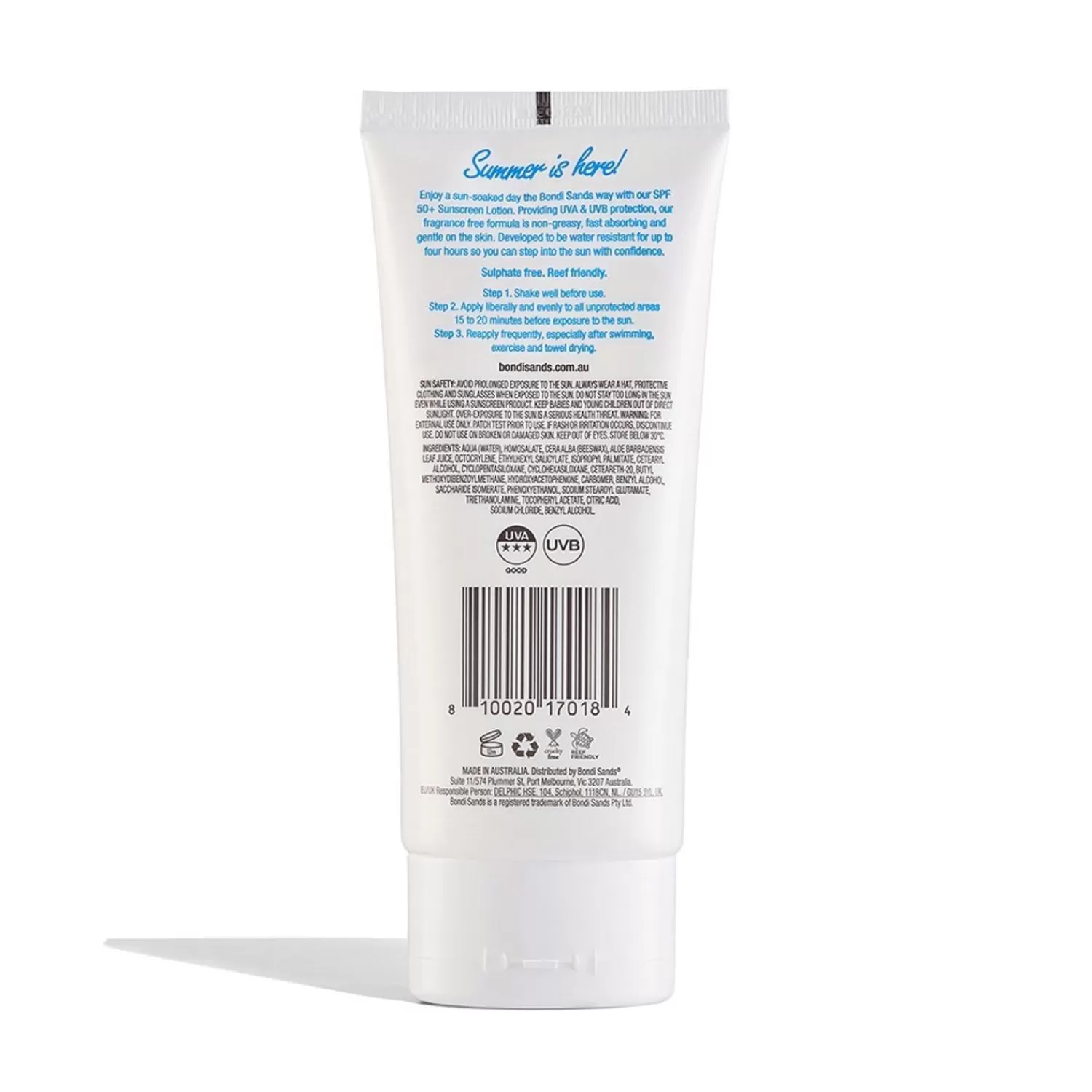 Bondi Sands Spf50+ Geurvrij