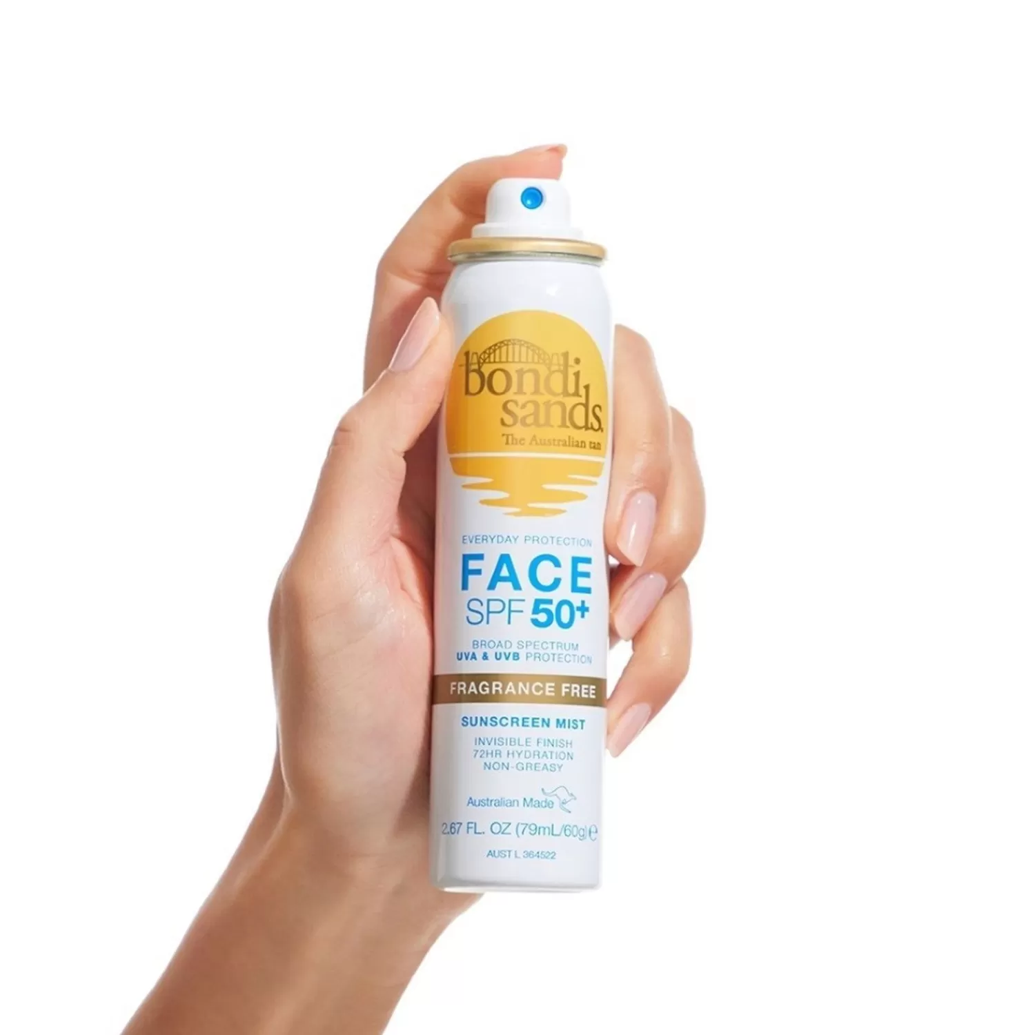 Bondi Sands Suncreen Face Mist Spf50+ Fragrance Free