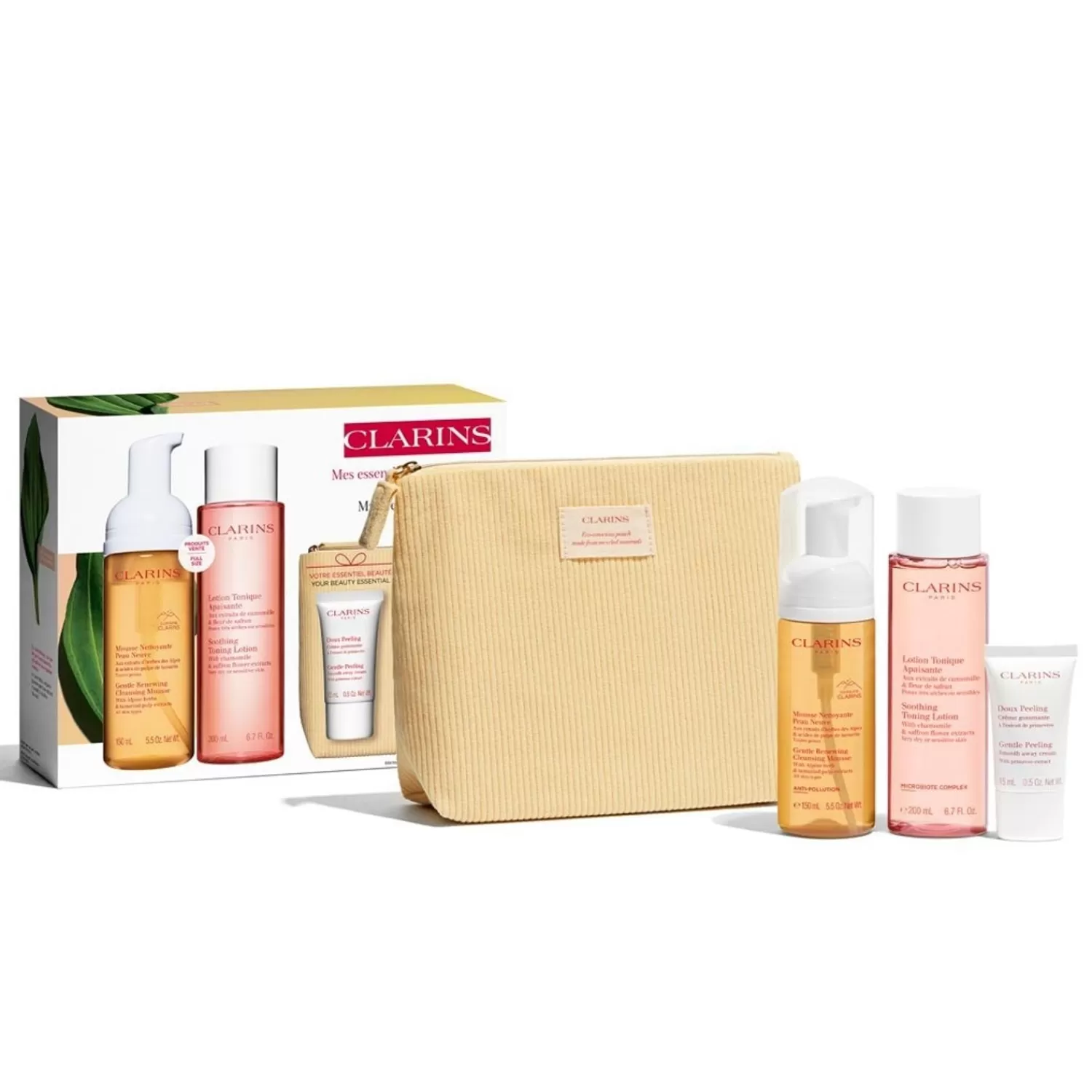 Clarins Cleansing Essentials Sensitive Skin Set