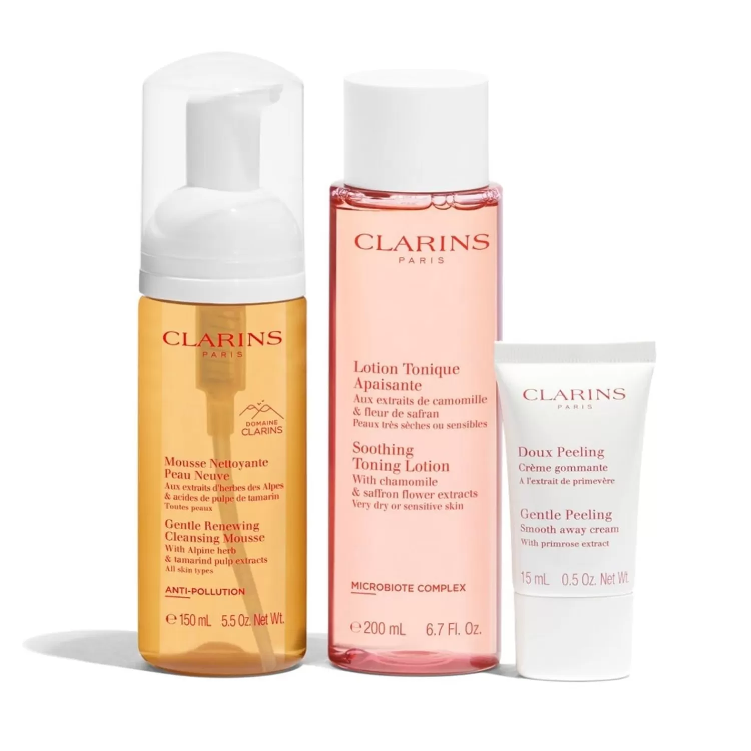 Clarins Cleansing Essentials Sensitive Skin Set