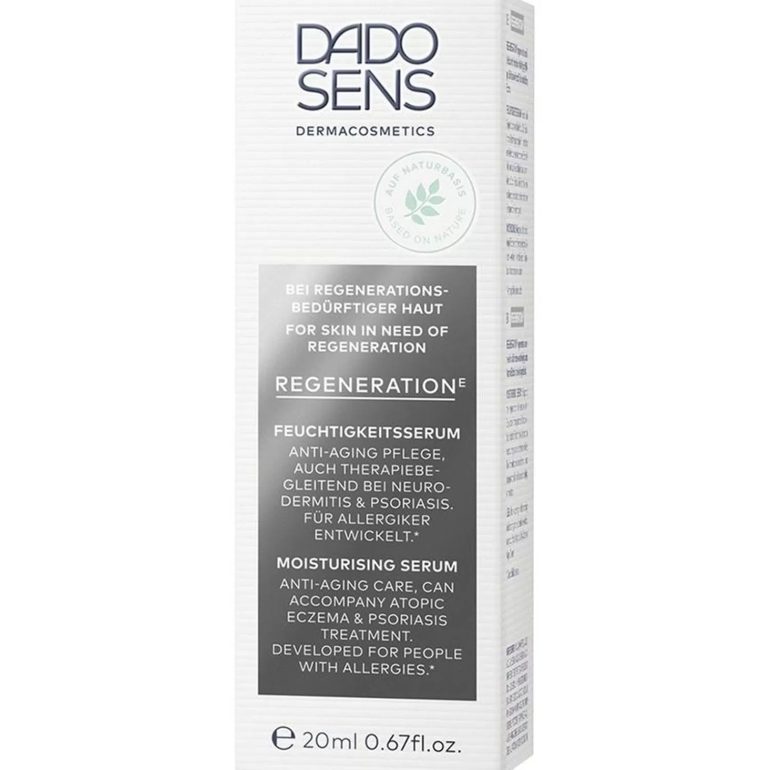 DADO SENS Dermacosmetics Dado Sens Dermacosmetica Regeneratie E Hydraterend