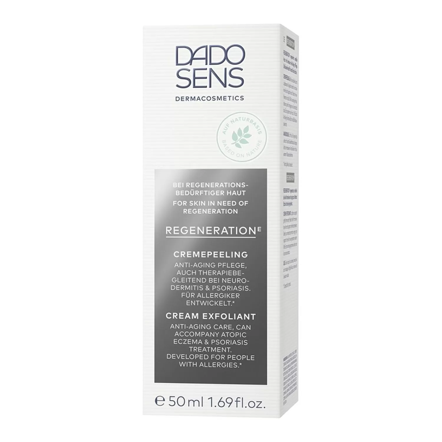 DADO SENS Dermacosmetics Regeneration E Cream Exfoliant