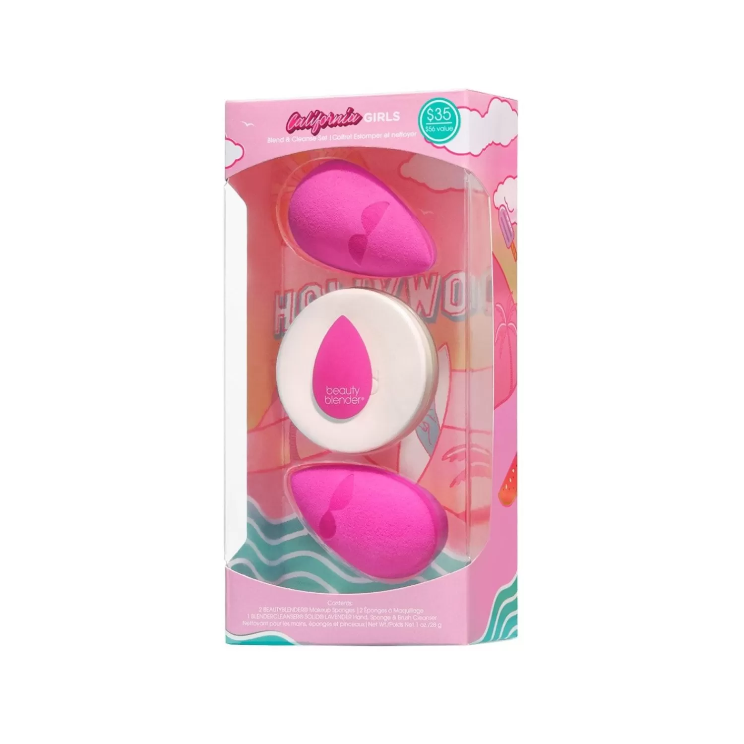 The original beautyblender De Originele Beautyblender California Girls Blend & Cleanse-Set