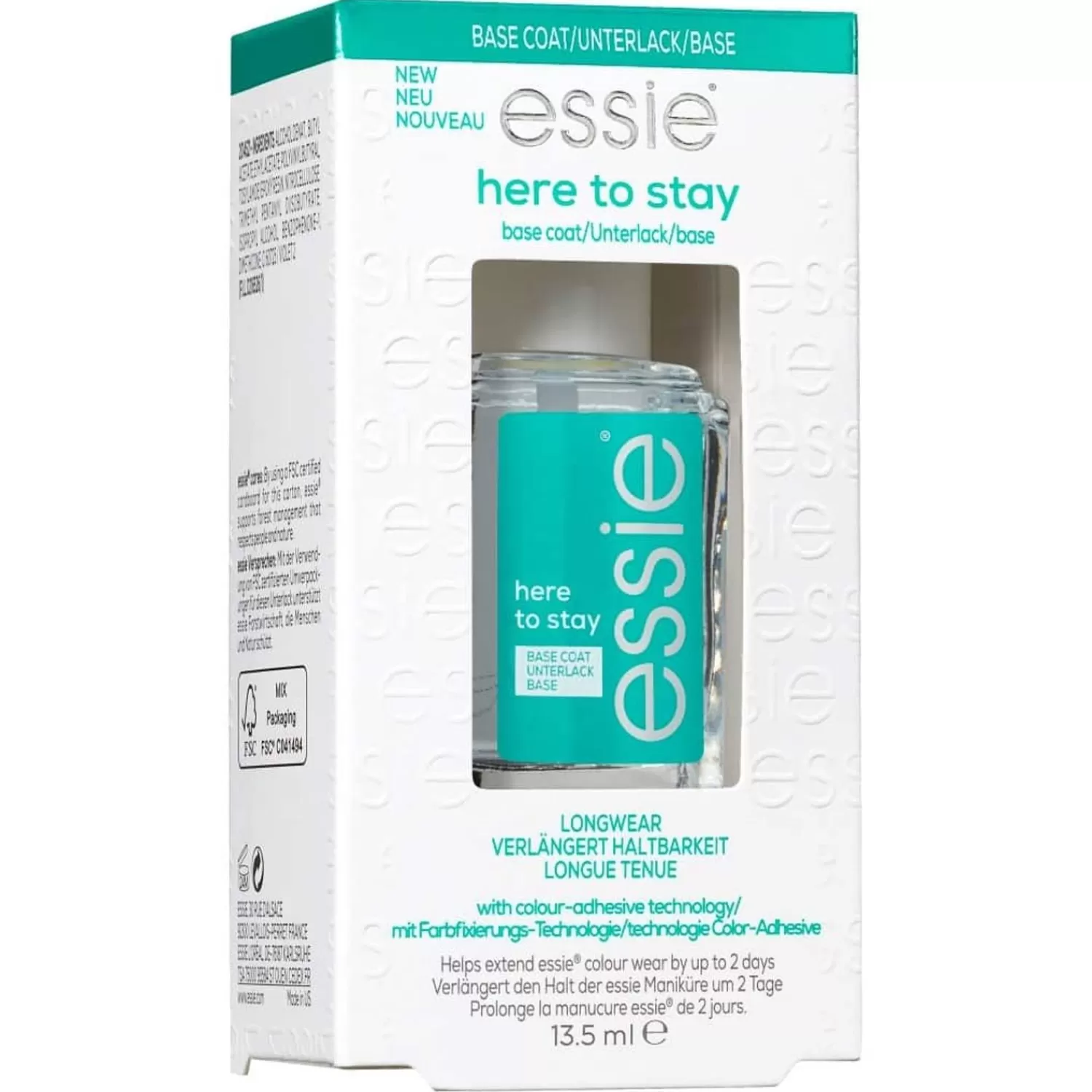 essie Base- & Topcoats Here To Stay Base Coat