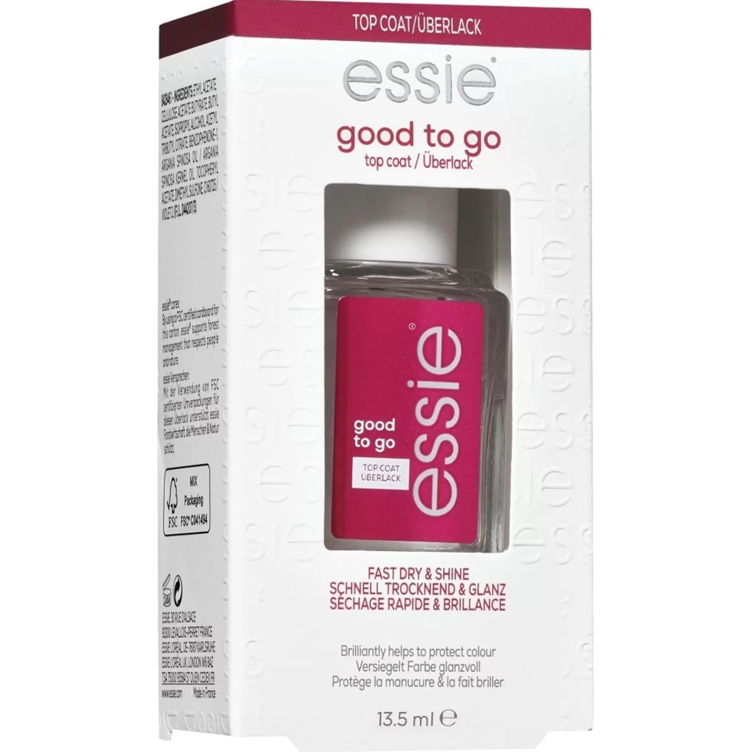 essie Base- & Topcoats Klaar Om Te Gebruiken