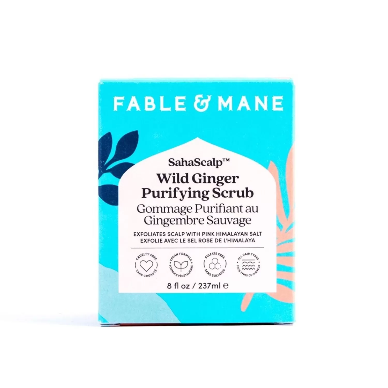 Fable & Mane Sahascalp Hoofdhuidzuiverende Wilde Gemberscrub