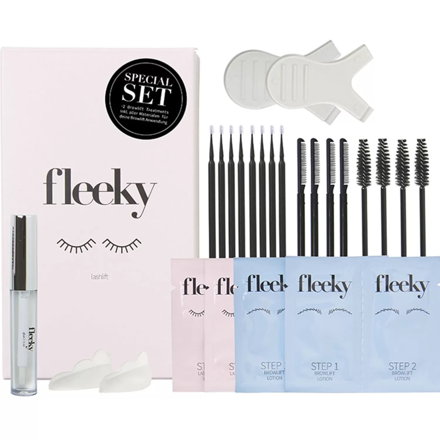 Fleeky Lashlift & Browlift Combinatieset Van Salonkwaliteit