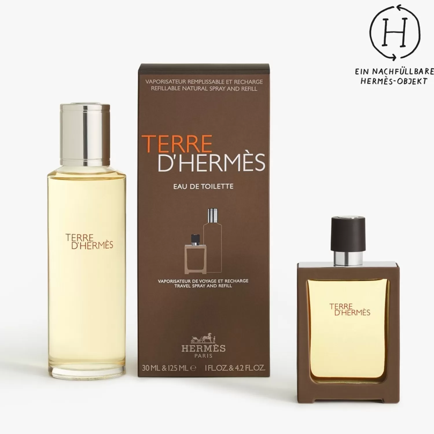 HERMÈS Hermes Terre D'Hermes Eau De Toilette Hervulbare Spray + Navulfles