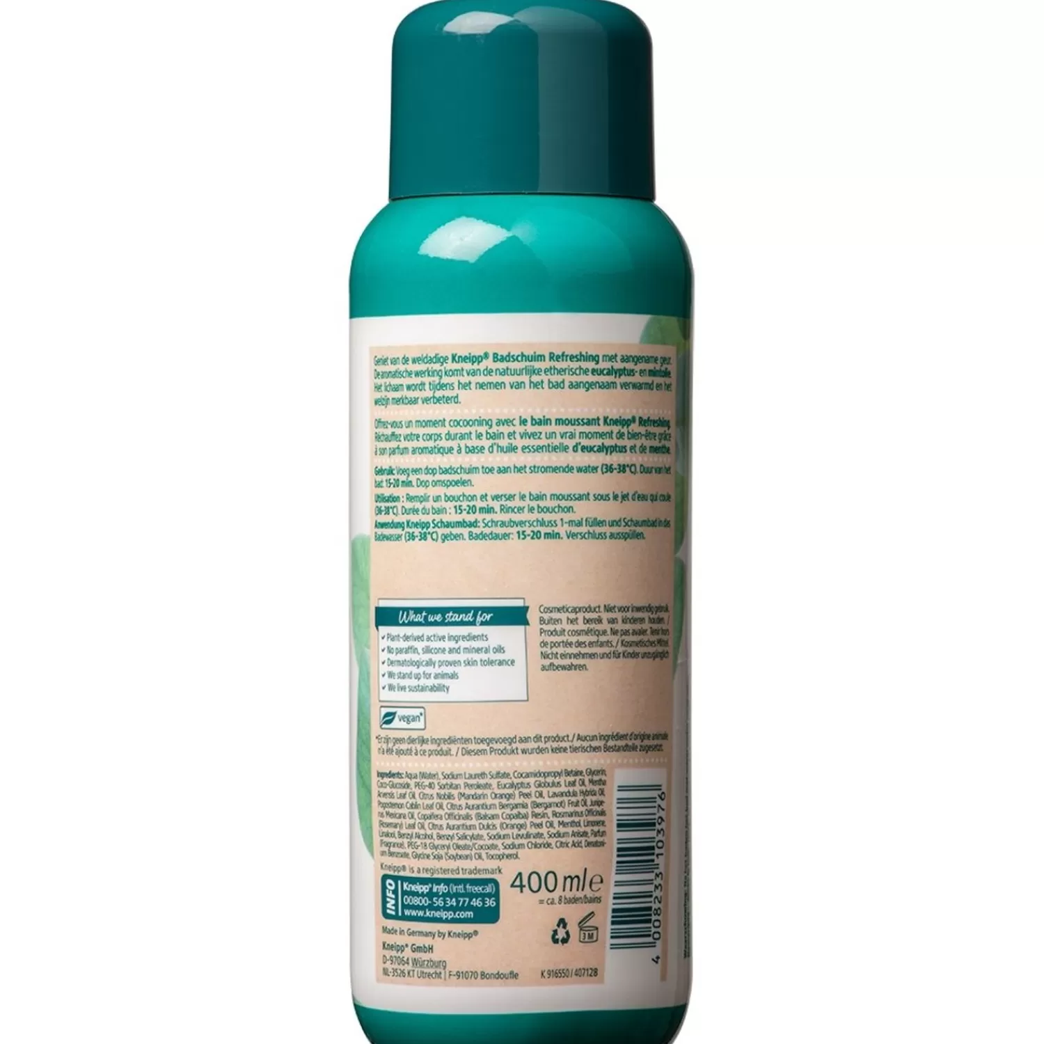 Kneipp Badschuim Verfrissend 400Ml