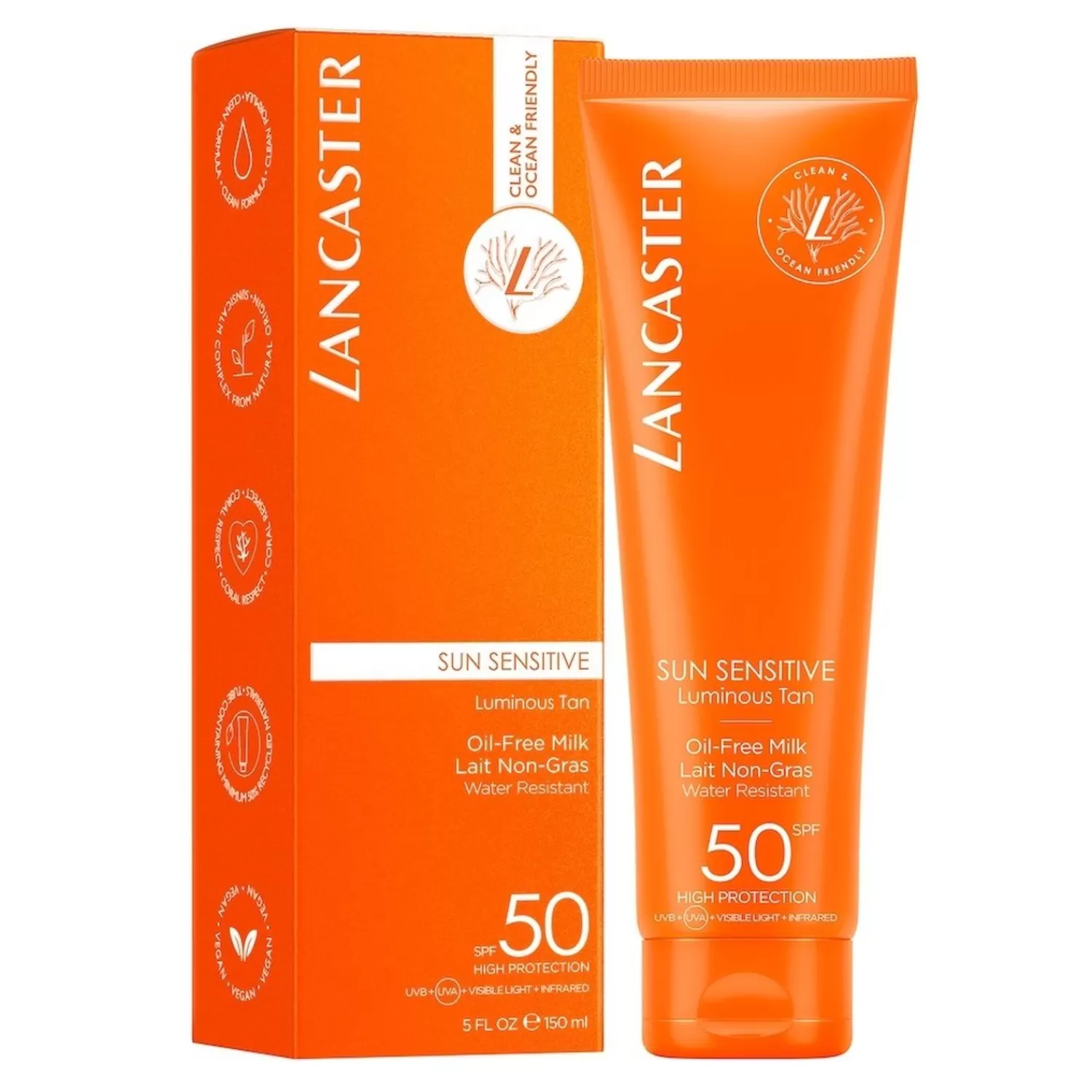 Lancaster Sun Care Zongevoelige Olievrije Melk Spf50