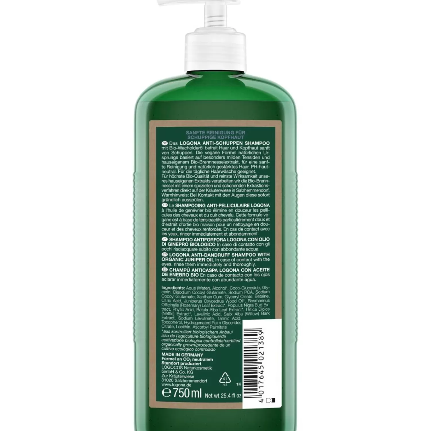 Logona Anti-Roos Shampoo Biologische Jeneverbessen