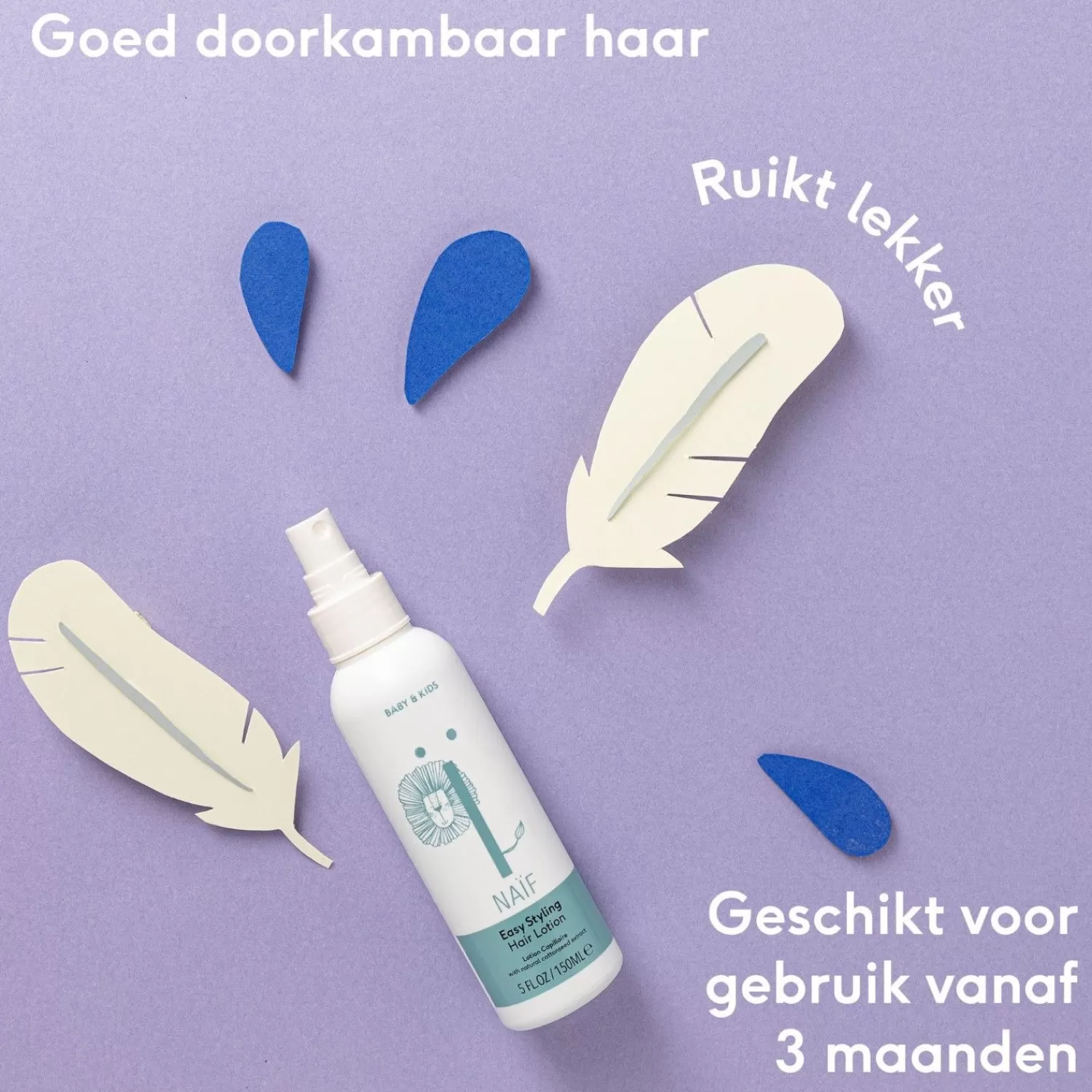 Naif Anti-Klit Haarlotion Voor Baby & Kids 150Ml