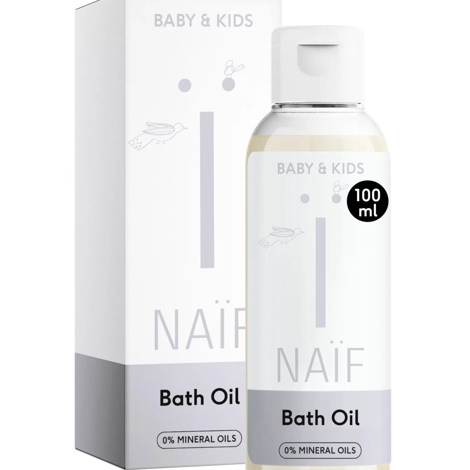 Naif Milky Badolie Voor Baby & Kids 100Ml