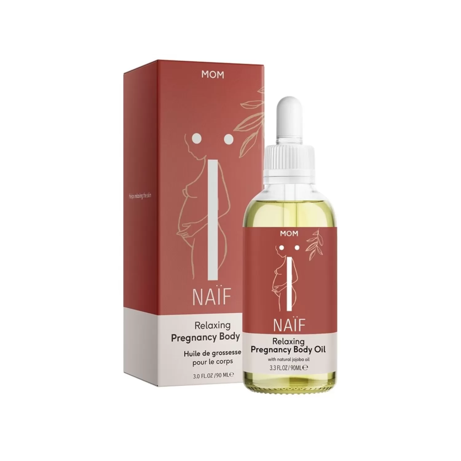 Naif Ontspannende Zwangerschapsolie 90Ml