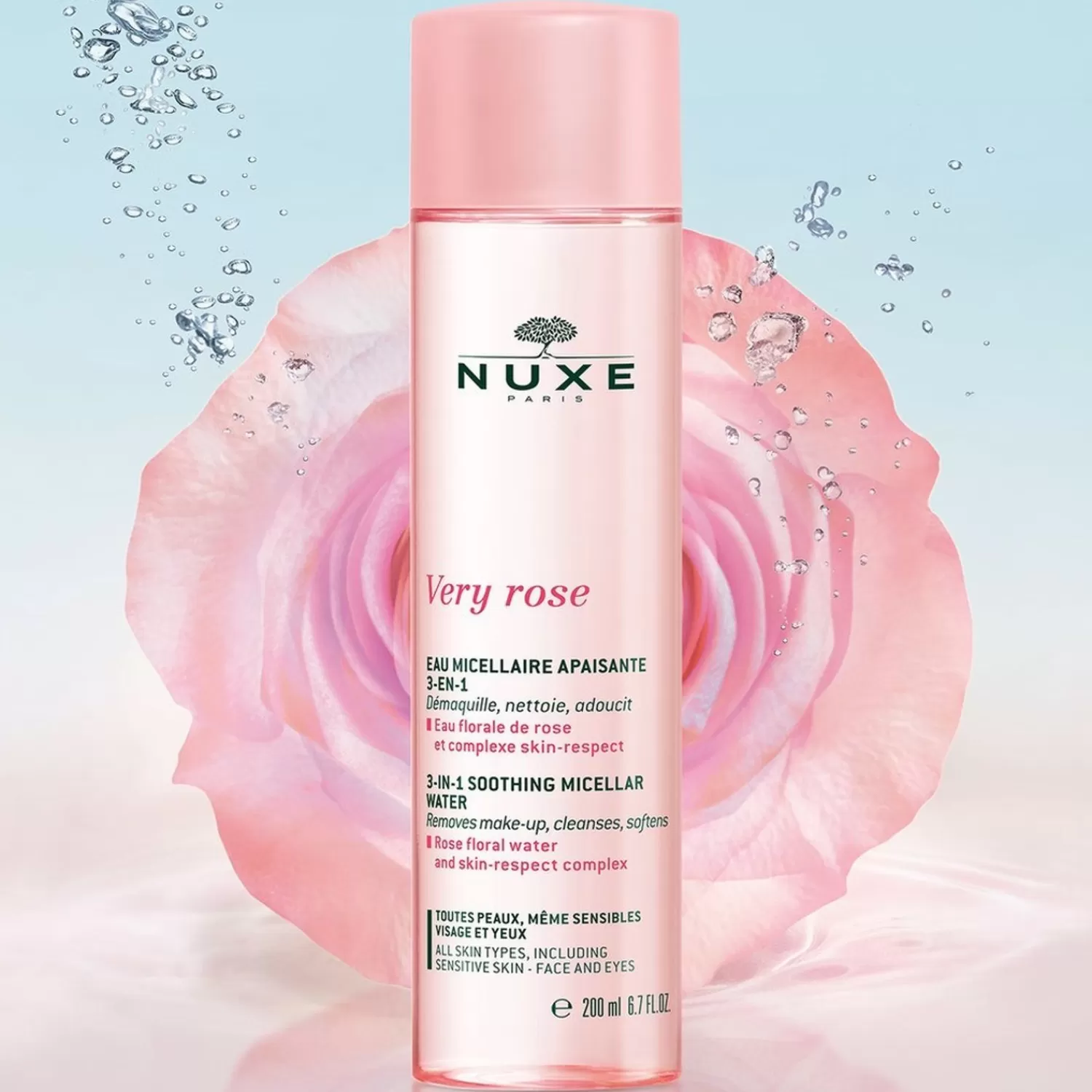 NUXE Very Rose 3-In-1 Shooting Micellar Water