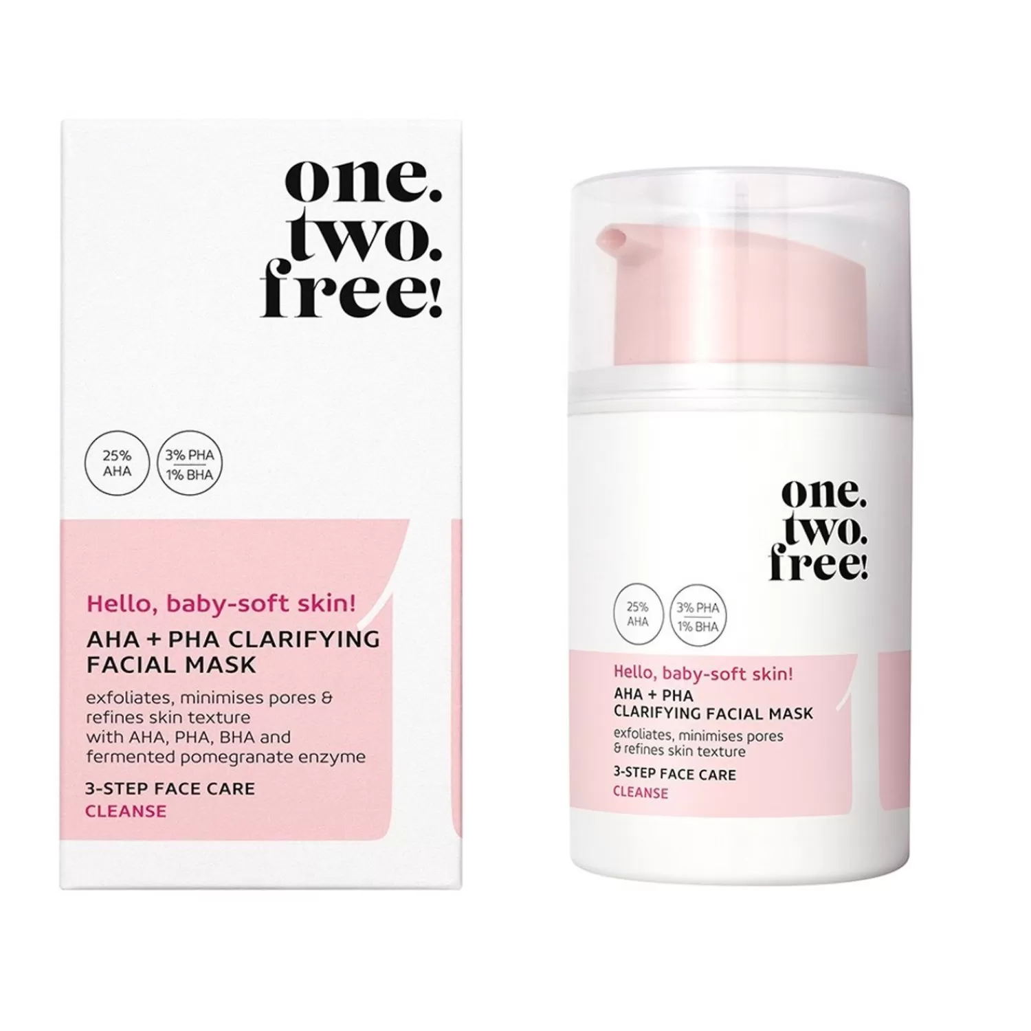 one.two.free! Aha + Pha Clarifying Facial Mask