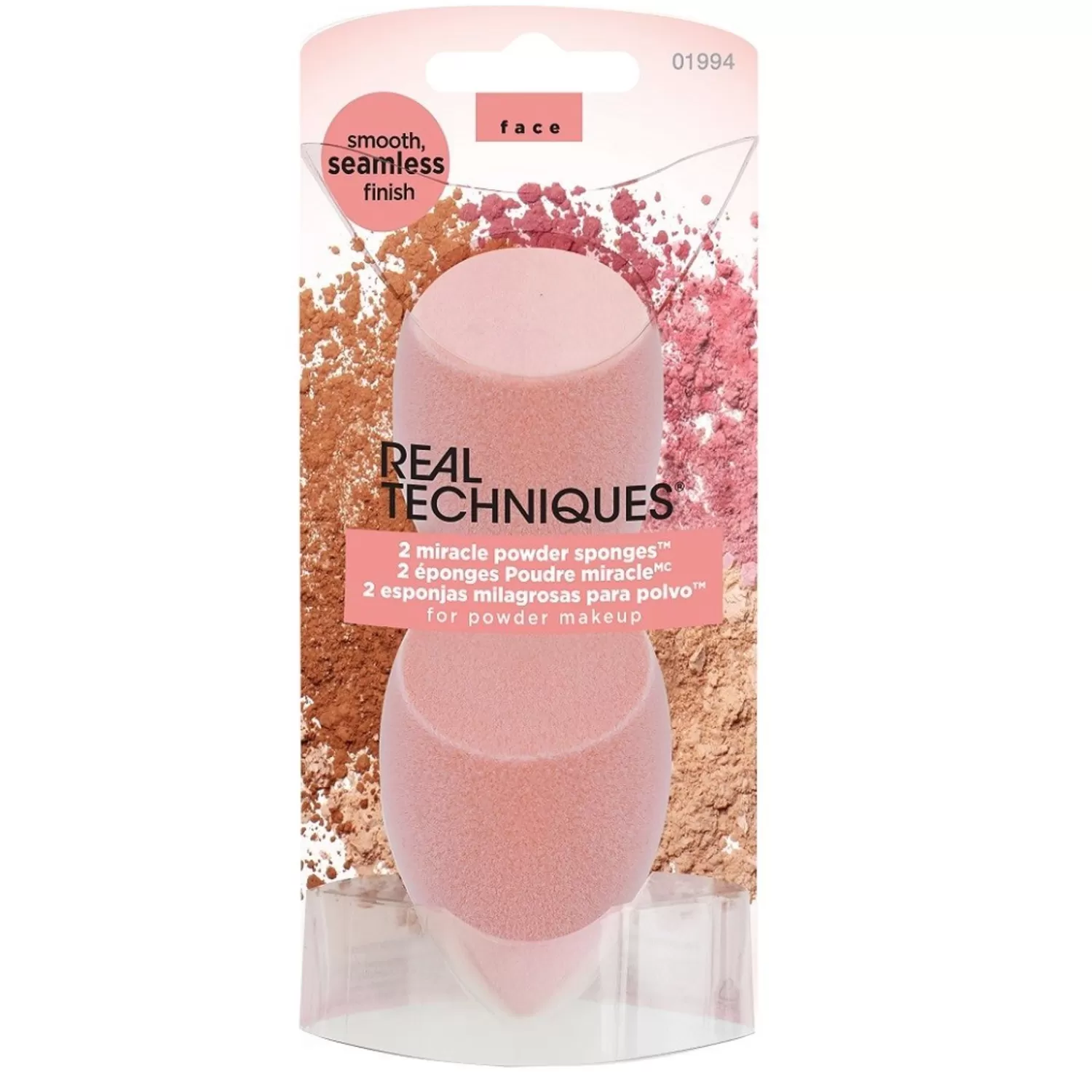 Real Techniques Miracle Powder Sponge, Tweepack