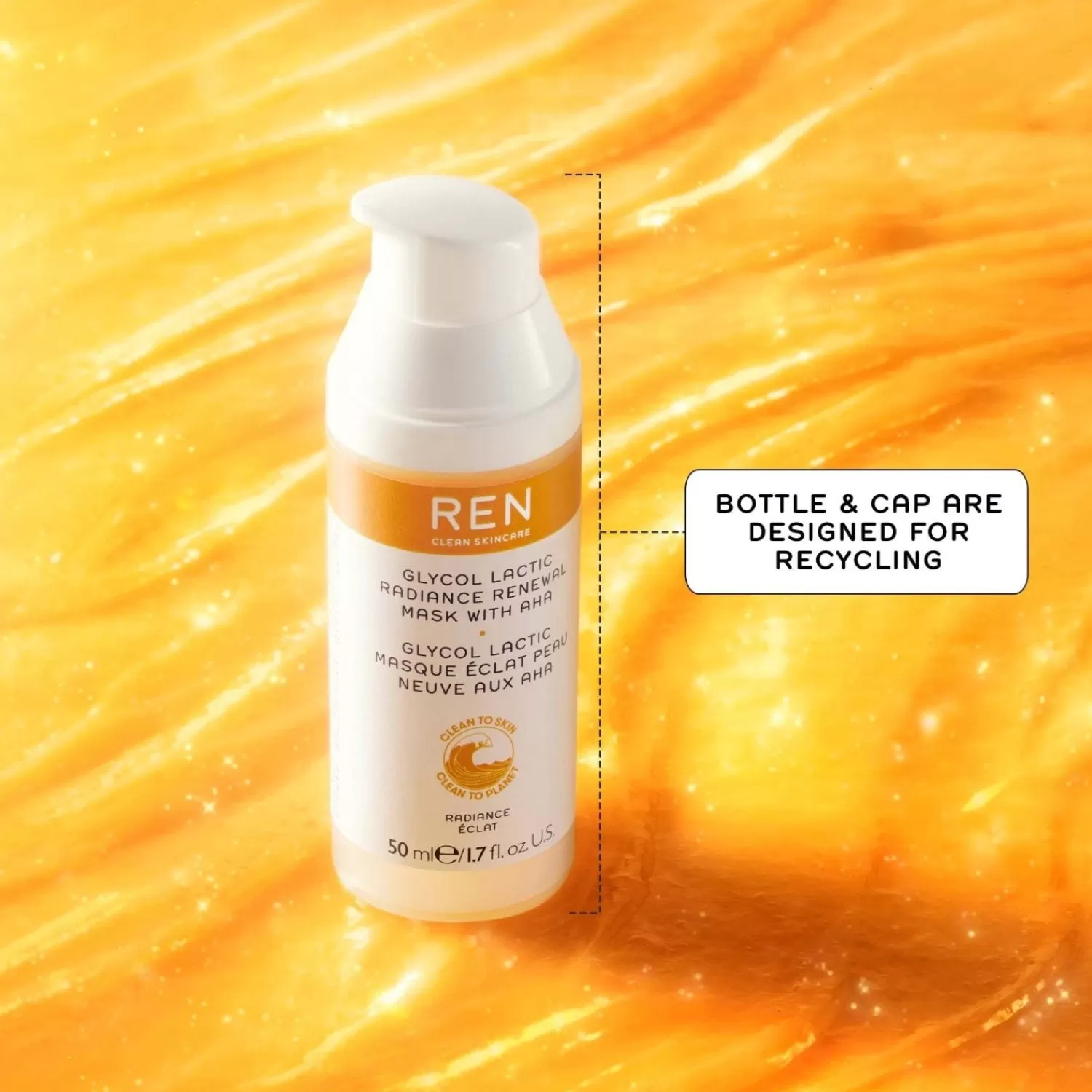 REN Clean Skincare Glycol Lactic Radiance Renewal Mask