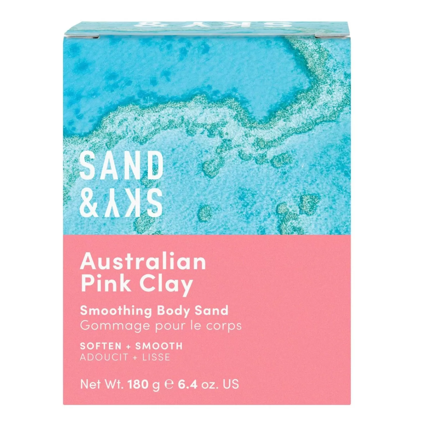 Sand & Sky Australian Pink Clay - Gladmakend Lichaamszand