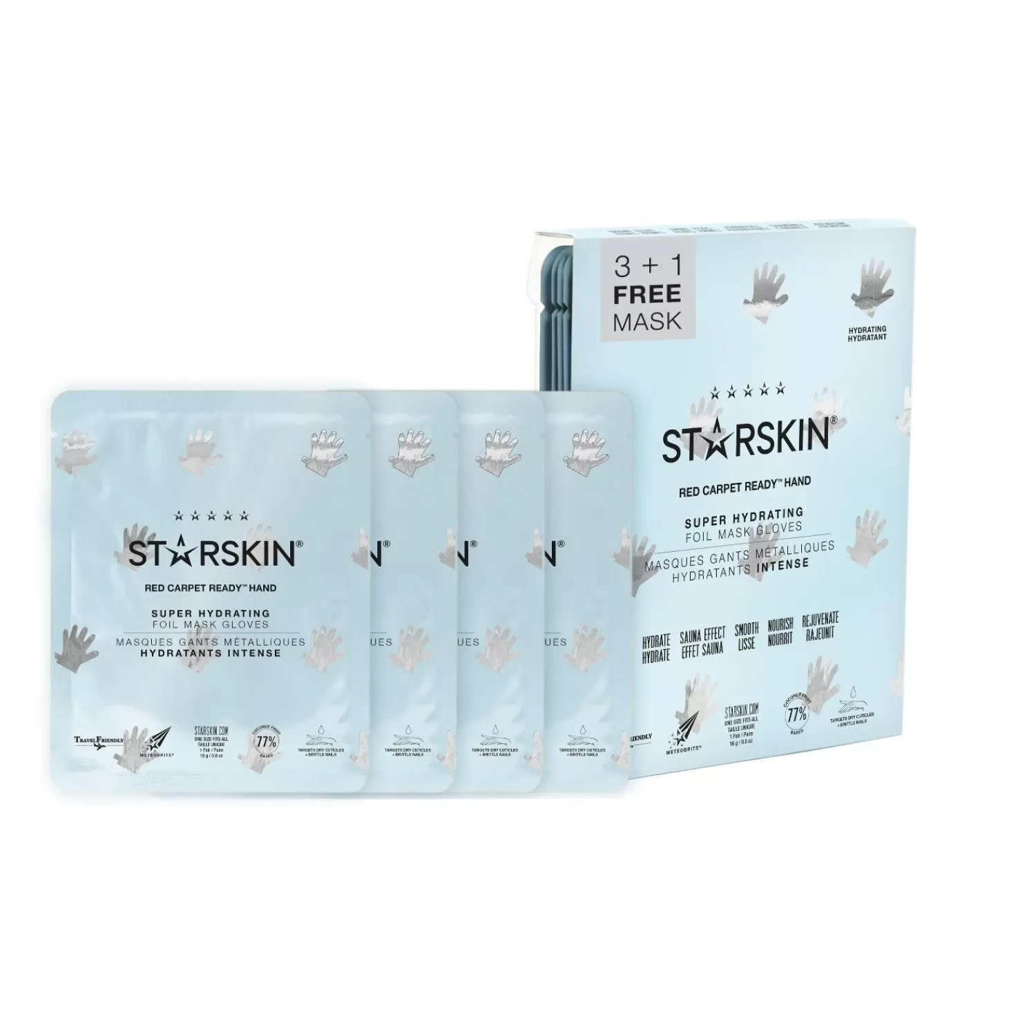 STARSKIN ® Starskin® Red Carpet Ready Hand 3+1-Pak