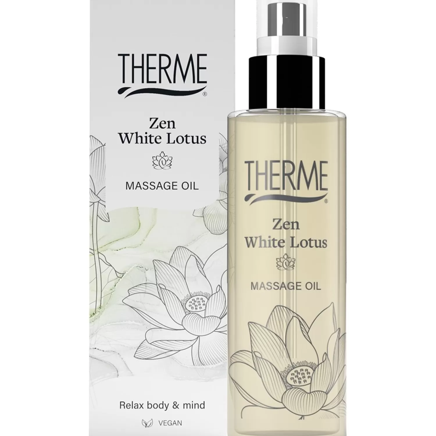 THERME Zen White Lotus Massage Oil