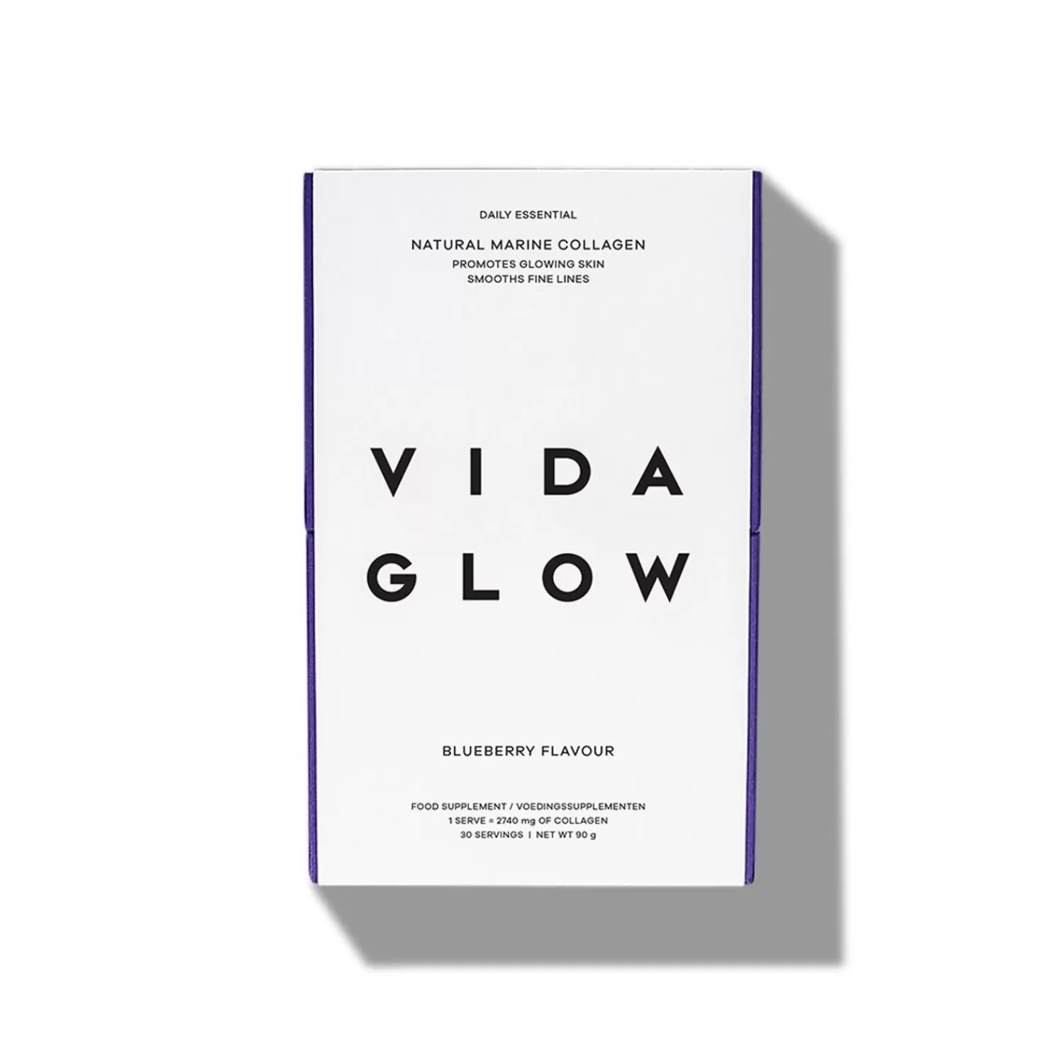 Vida Glow Natural Marine Collagen Sachets Blueberry