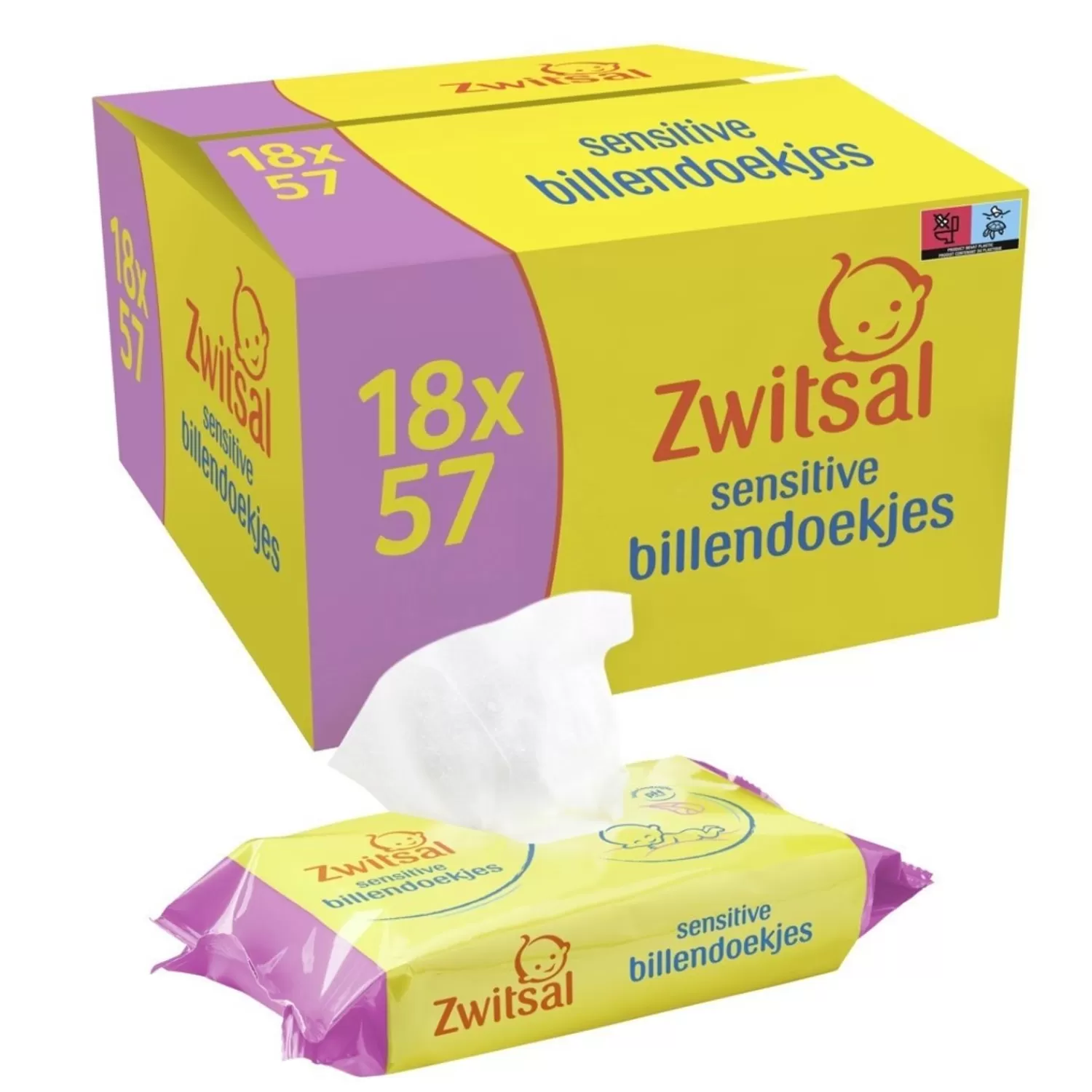 Zwitsal Sensitive Billendoekjes Voordeelverpakking